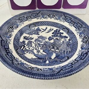 Blue and White Porcelain Churchill Soup Bowl